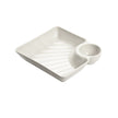 Designer Serving Tray For Snacks With Sauce Holder / Ruchi