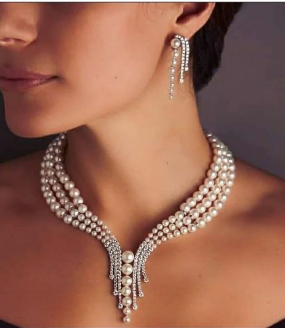 Pearl Jewelry Set For Wedding / Ruchi