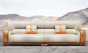 European Royal Leather Sofa Set