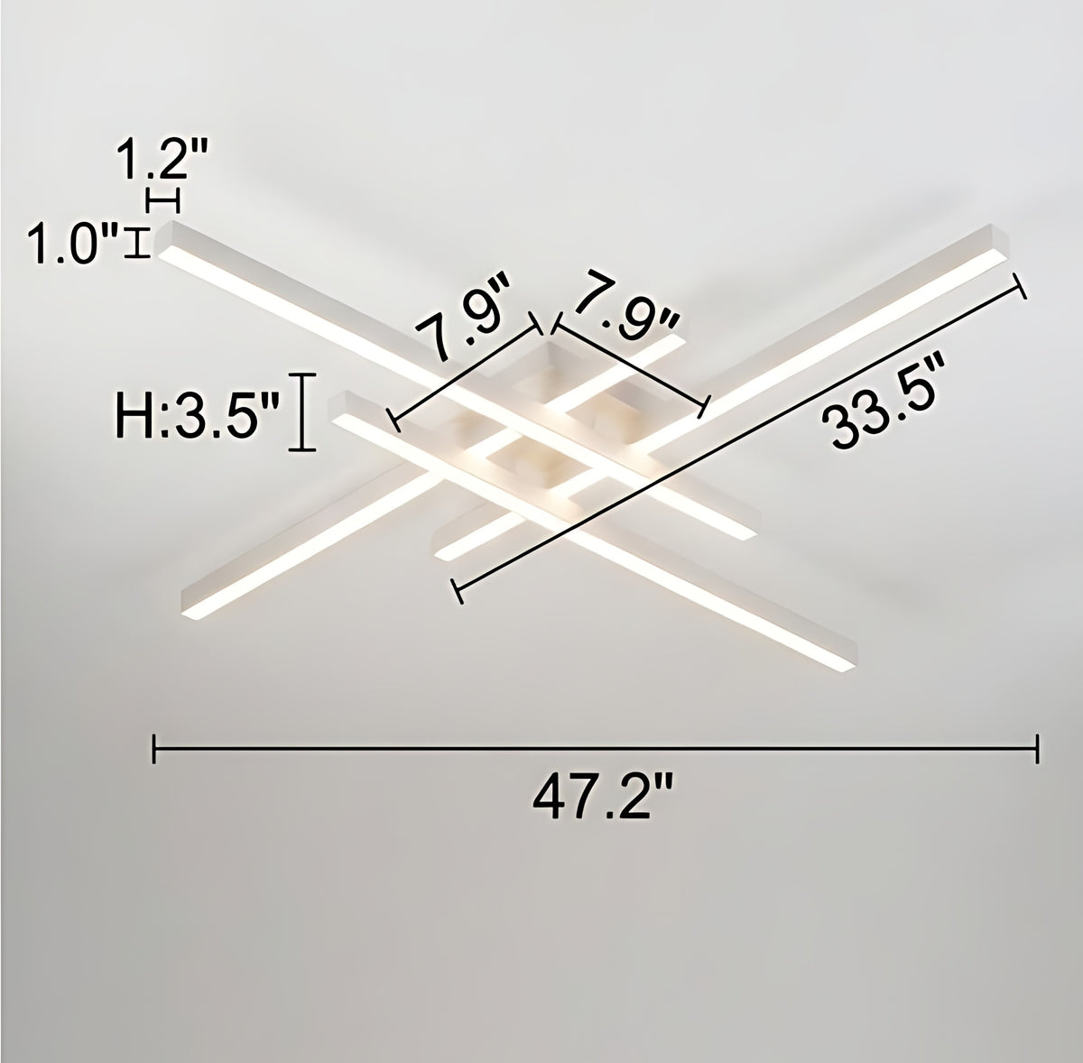 Remote Control Flush Mount LED Ceiling Light