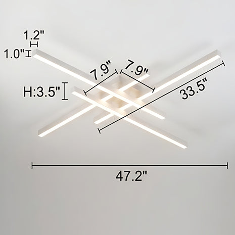 Remote Control Flush Mount LED Ceiling Light