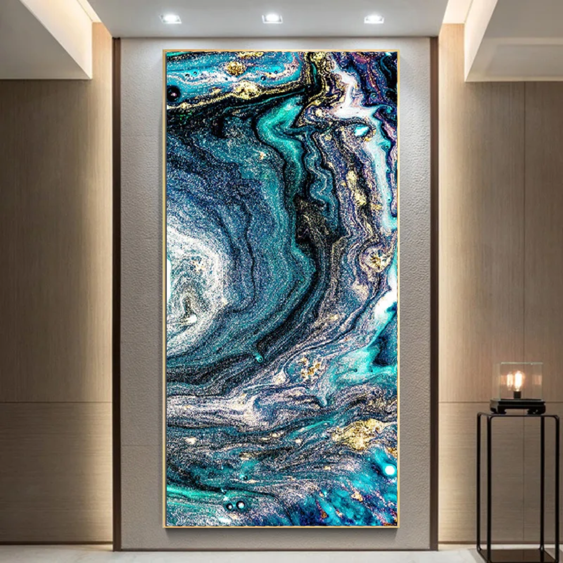 Sea-Blue Abstract HD Framed Poster / Ruchi
