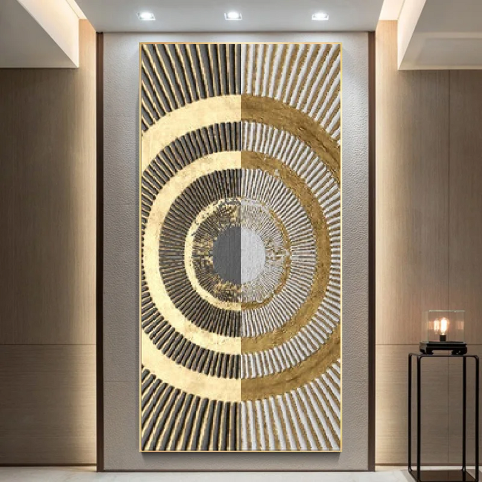 Golden Abstract HD Framed Poster / Ruchi