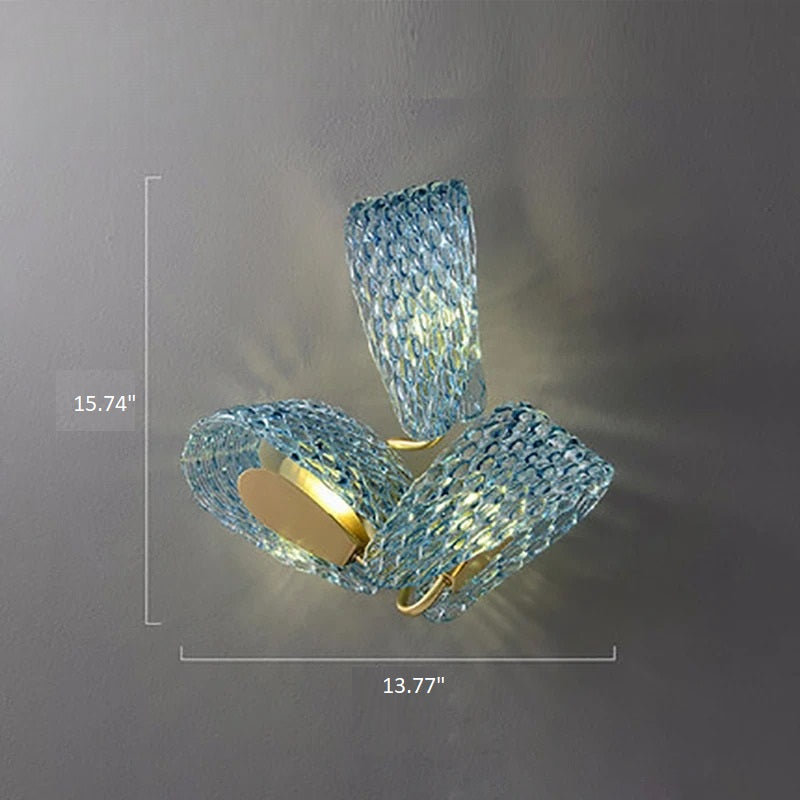 Peacock Feather Style Wall Pendant Lamp / Ruchi