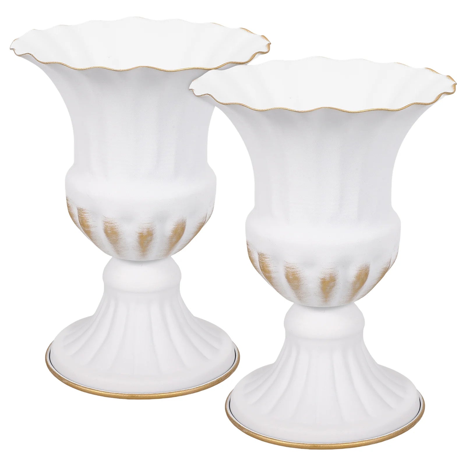 Metal Floor Vase Decor Set For Outdoor / Ruchi