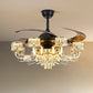 Remote Control LED Crystal Ceiling Fan Light / Ruchi