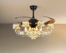 Remote Control LED Crystal Ceiling Fan Light / Ruchi