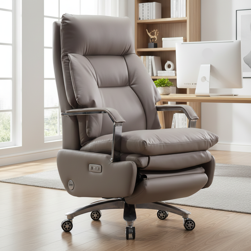 Modern Recliner Leather Office Chair / Ruchi