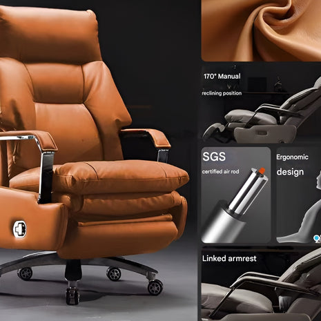 Ergonomic Modern Recliner Leather Office Chair / Ruchi