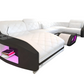 LED Sectional Sofa With Leather Upholstery
