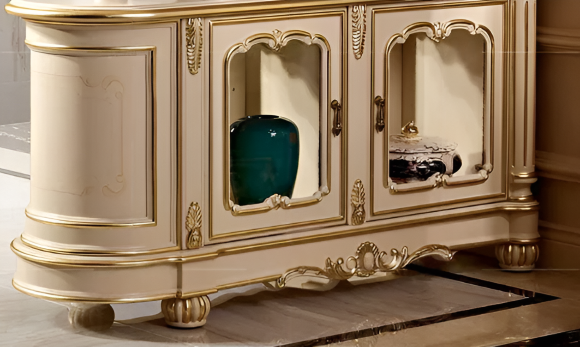 European Wooden Wine Cabinet / Ruchi