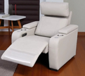 Multifunctional Theater LED Leather Power Recliner Sofa / Ruchi 