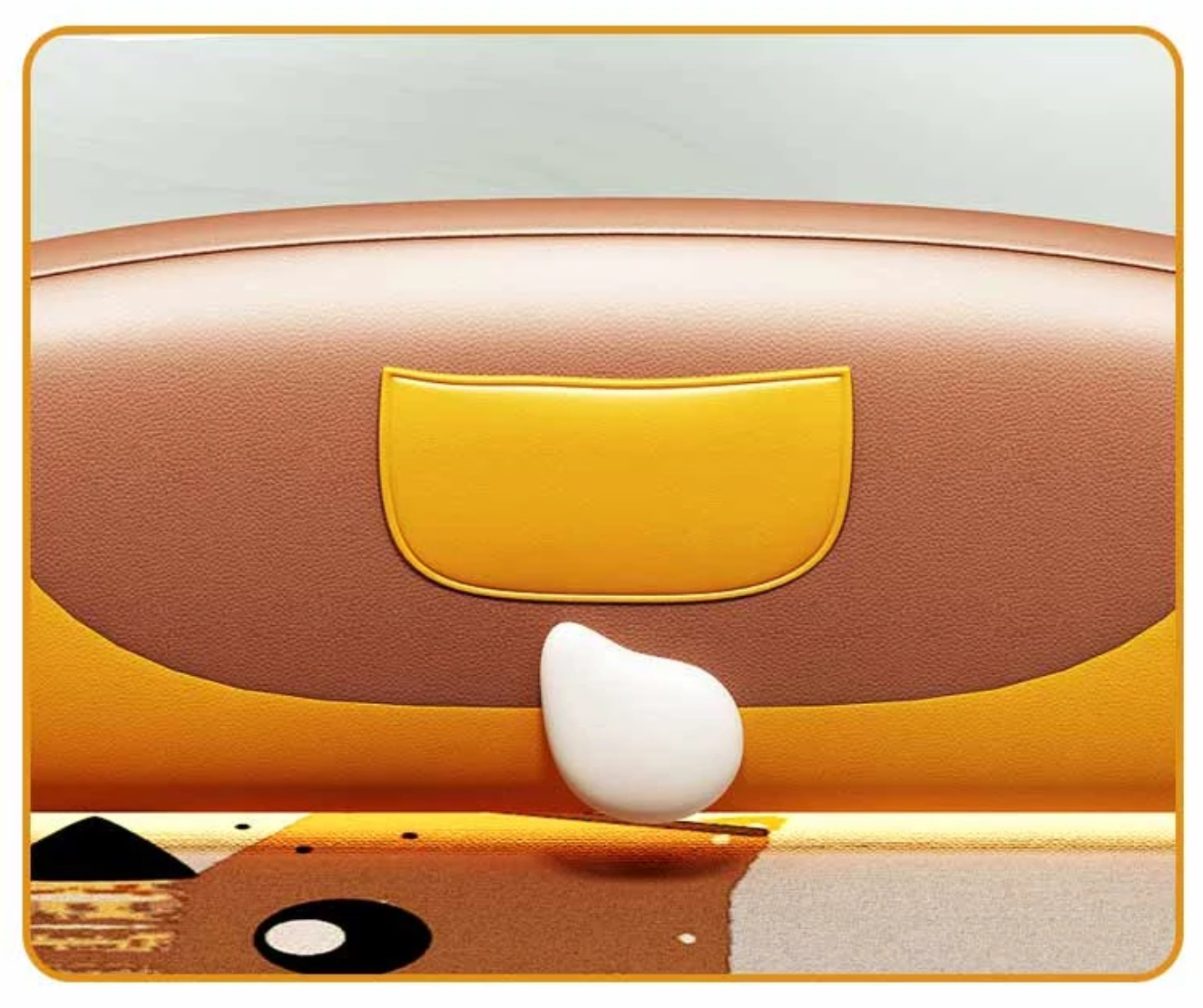 Tiger Design LED Leather Kids Bed / Ruchi