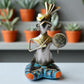 Handcrafted Tribal Musician Metal Statue / Ruchi