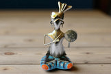 Handcrafted Tribal Musician Metal Statue / Ruchi