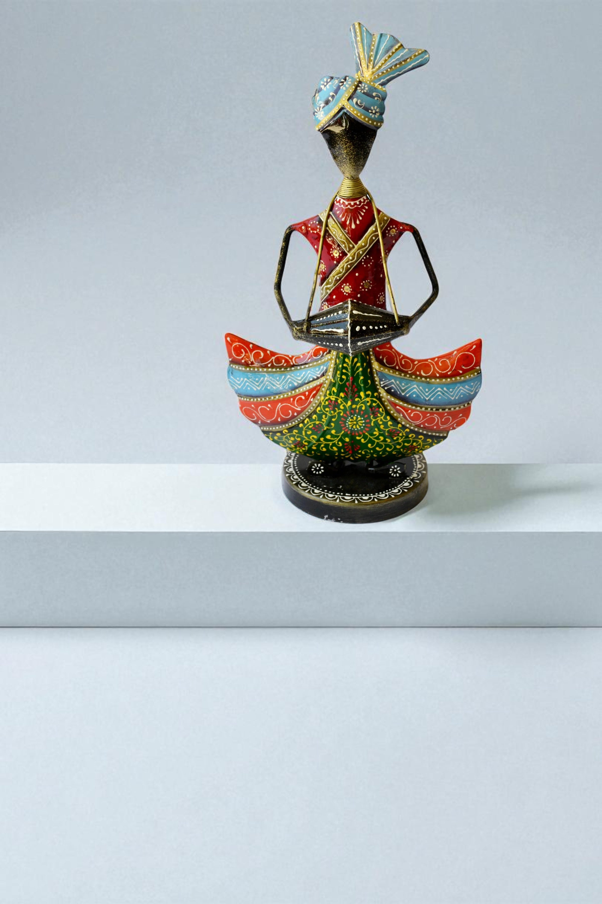 Vibrant Decorative Metal Statue / Ruchi