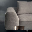 L-Shaped Sectional Sofa With Boucle Fabric Upholstery / Ruchi