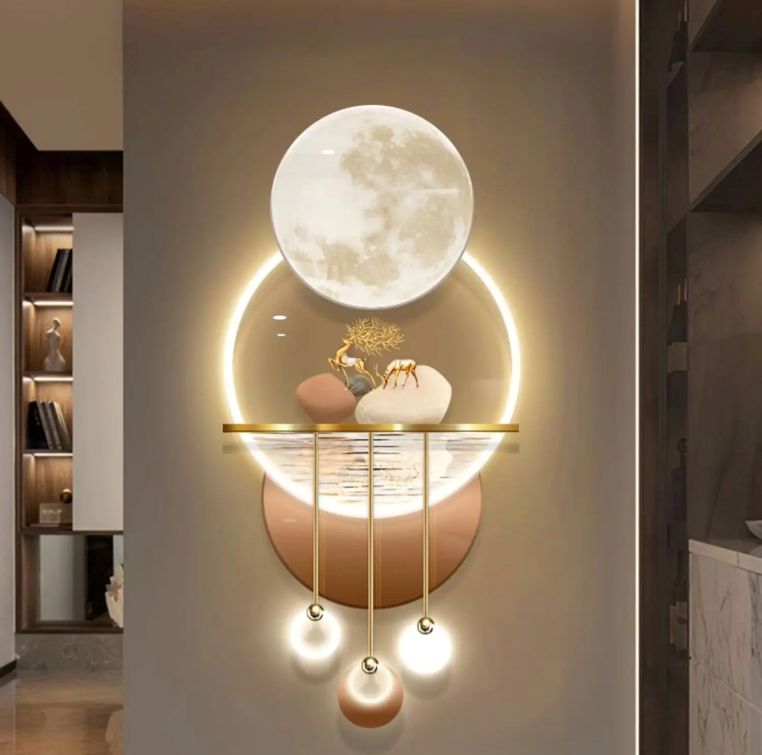 Modern Wall Painting With LED Lights / Ruchi