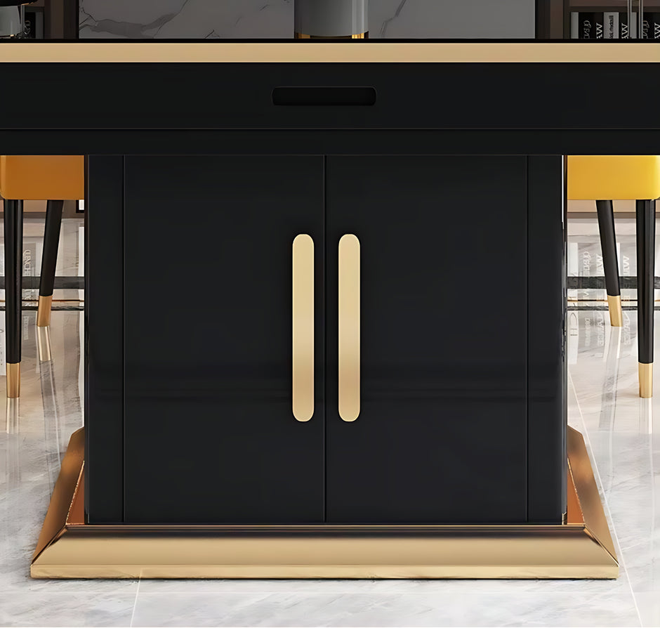Smart-Heating Extendable Dining Table Set