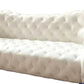 Minimalist Modern Genuine Leather Button Tufted Sofa / Ruchi