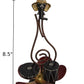 1Pc Incredibly Curated Lotus Petal Shaped Metal Showpiece / Ruchi