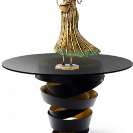 Musician Metal Statue Decor For Living Room / Ruchi