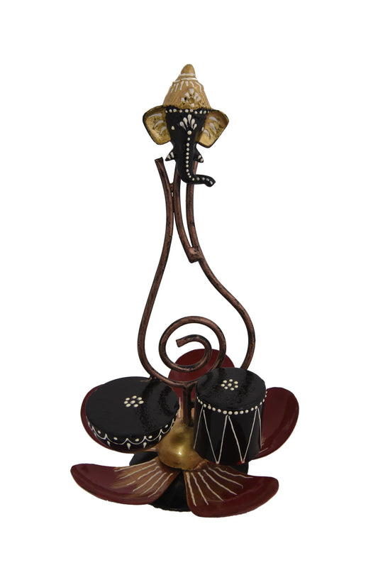 1Pc Incredibly Curated Lotus Petal Shaped Metal Showpiece / Ruchi