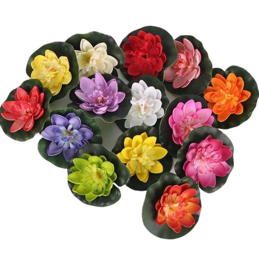 Alluring Decorative 2 PCS Artificial Floating Lotus Flowers / Ruchi