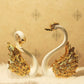 Eye-Pleasing White And Golden Resin Decorative Show Piece / Ruchi