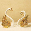 White And Golden Resin Showpiece / Ruchi