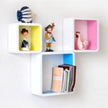 3 Pcs Cuboid Wooden Wall Shelf / Ruchi