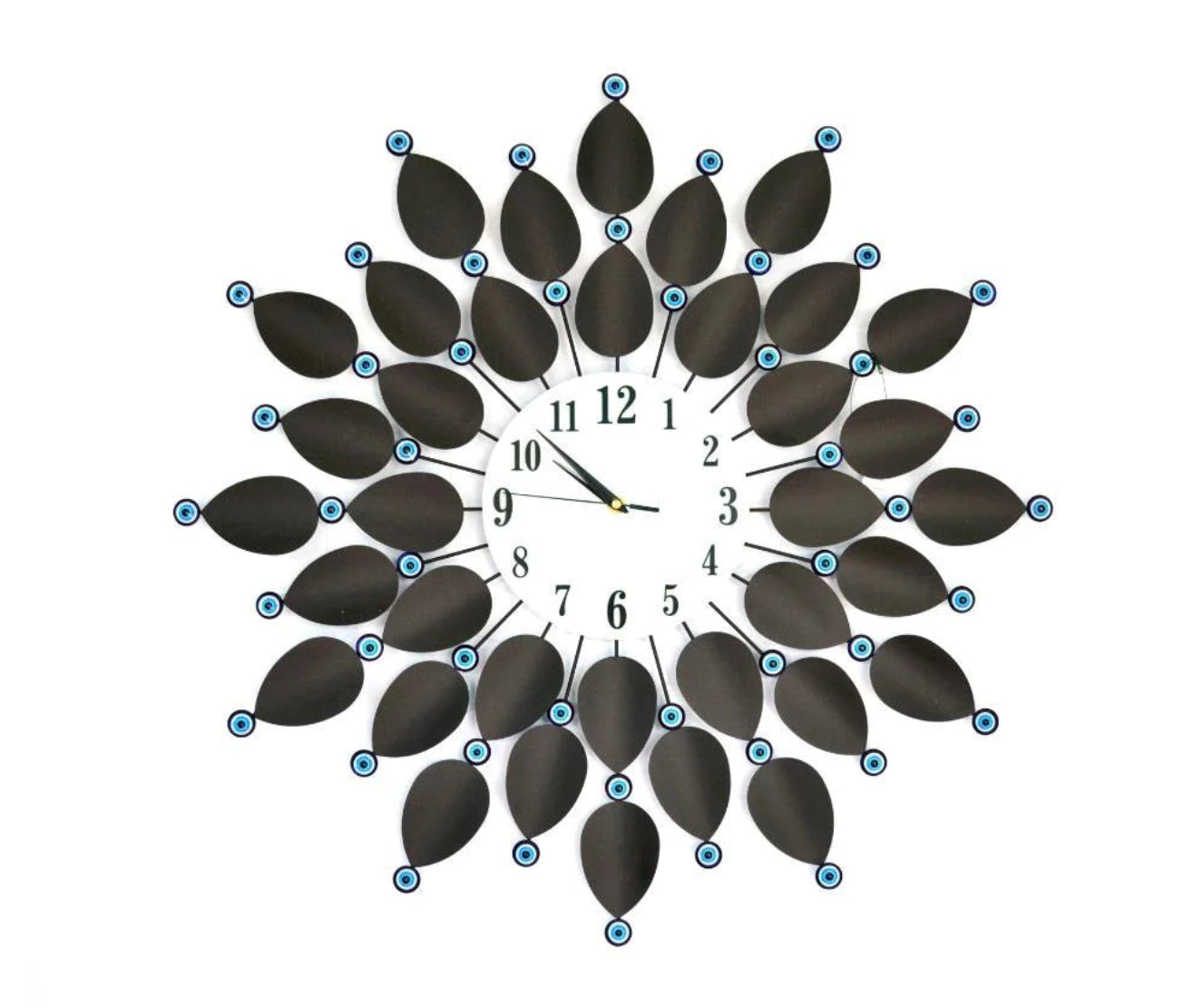 Creative Round Glass Metal Clock / Ruchi