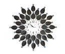 Creative Round Glass Metal Clock / Ruchi
