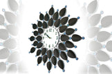 Creative Round Glass Metal Clock / Ruchi