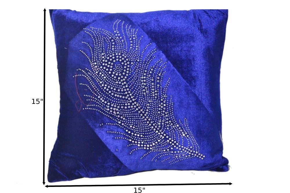 Luxurious Velvet Multi-Colored Cushion Cover Set Of 5 / Ruchi