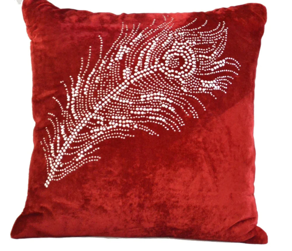 Luxurious Velvet Multi-Colored Cushion Cover Set Of 5 / Ruchi