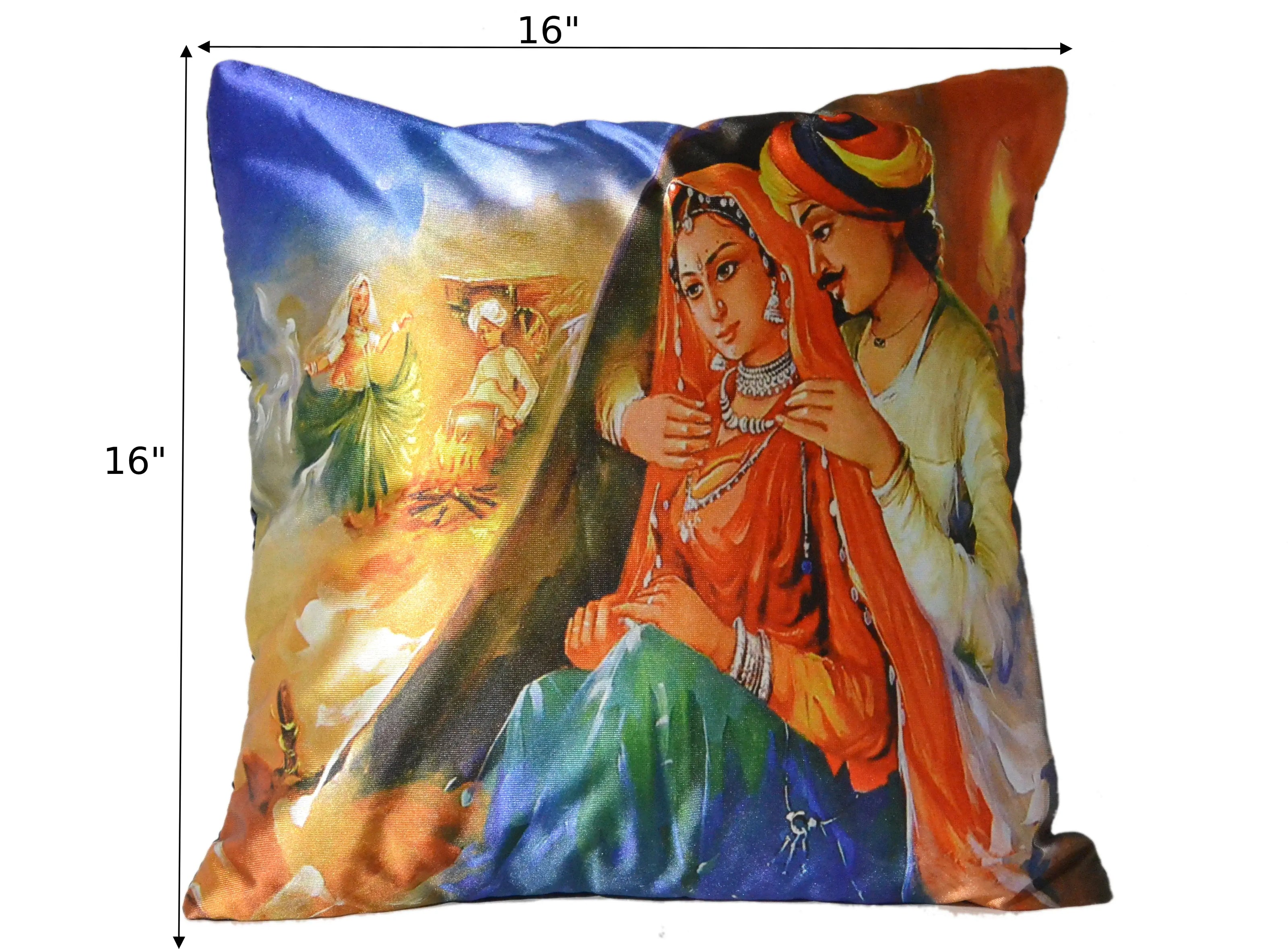 Rajasthani Printed Linen Cushions / Ruchi