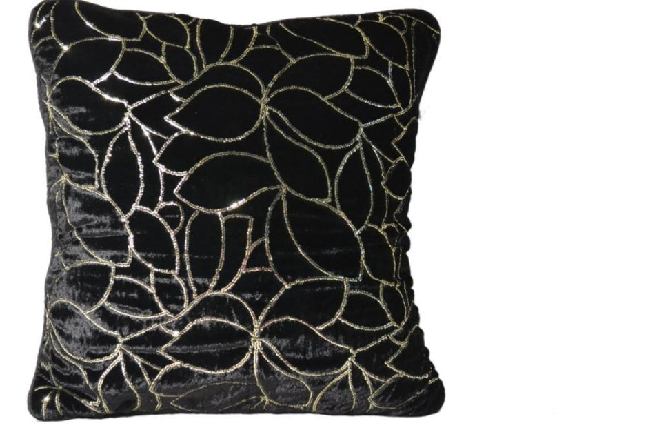 Multicolored Velvet Foil Printed Cushion Covers / Ruchi