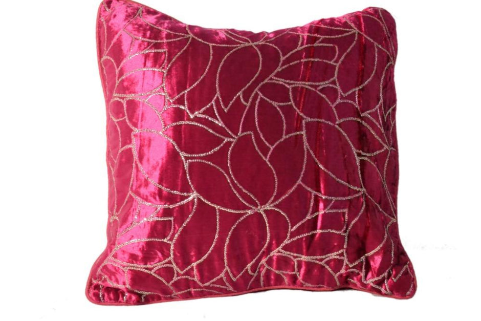 Multicolored Velvet Foil Printed Cushion Covers / Ruchi