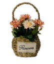 Brown Flower Basket with Artificial Flower / Ruchi
