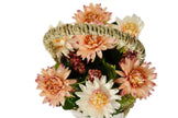 Brown Flower Basket with Artificial Flower / Ruchi