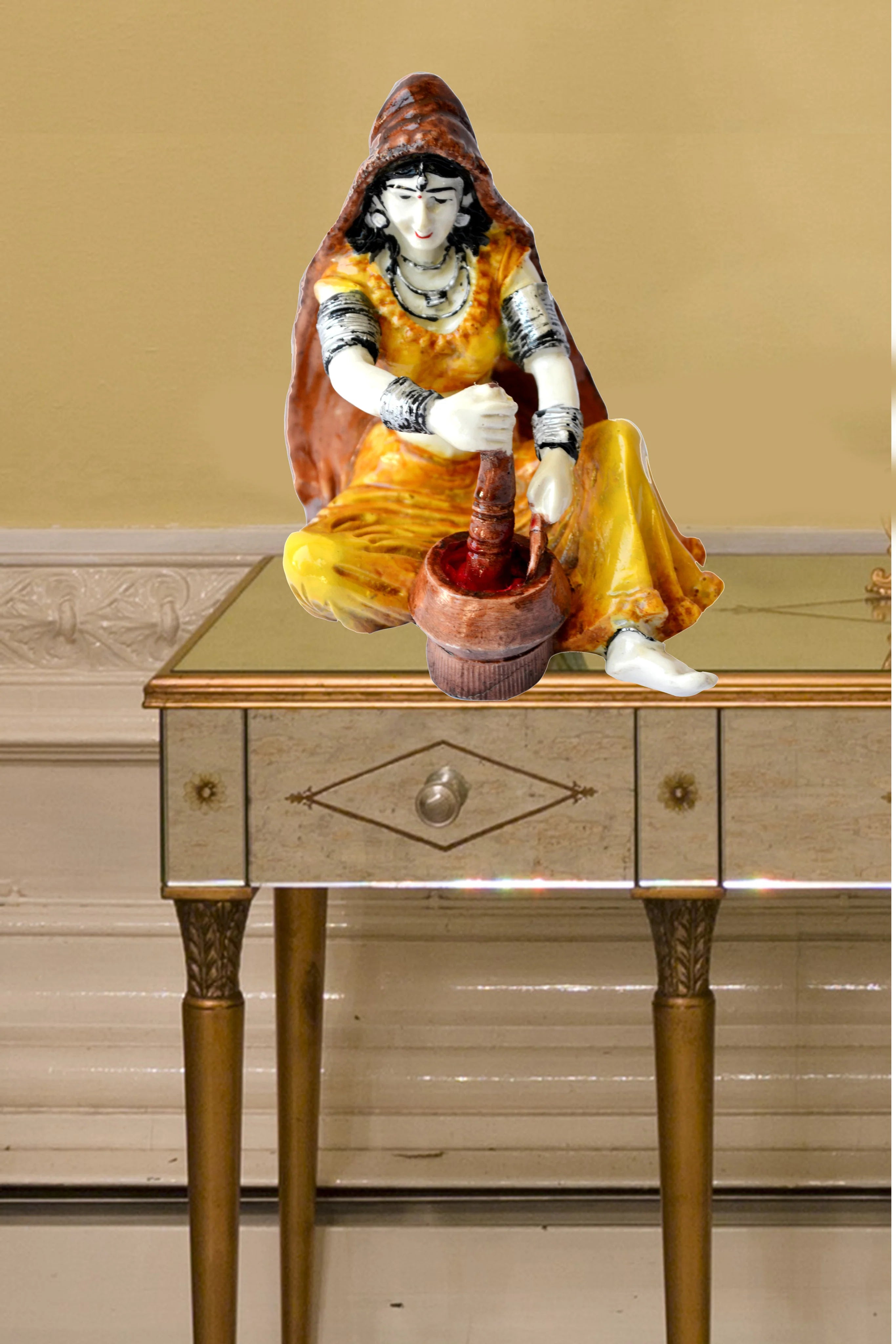 Breathtaking Rajasthani Handcrafted Polyresin Showpiece / Ruchi