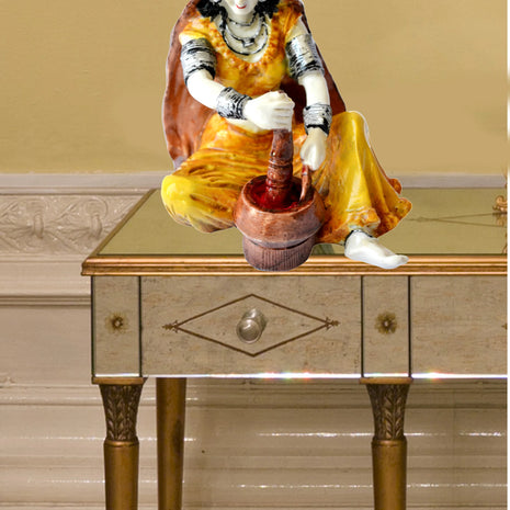 Breathtaking Rajasthani Handcrafted Polyresin Showpiece / Ruchi