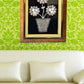 Artistic Creative Glass Framed Flower Pot Wall Art / Ruchi