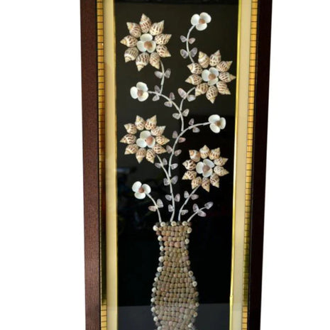 Rectangular Wall Frame with Floral Painting / Ruchi