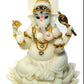 Decorative Entrancing White And Gold Show Piece Of Idol / Ruchi