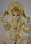White Polyresin Idol For Home Décor / Ruchi