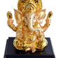 Enchanting Crafted Amulet Golden Colored Figurine / Ruchi