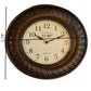 Enticing Round Wall Clock With Set Of 2 Mirrors / Ruchi