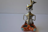 Elegant Metal Tribal Musician Statue / Ruchi